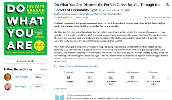 Do What You Are by Paul D. Tieger