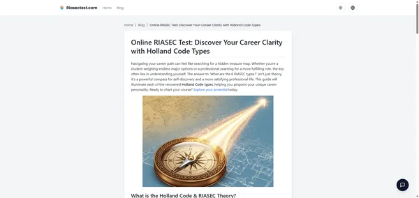 Online RIASEC Test: Discover Your Career Clarity with Holland Code Types
