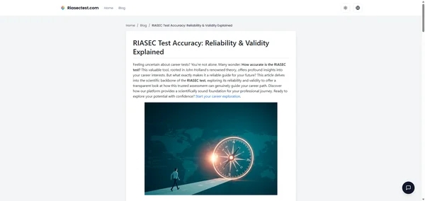 RIASEC Test Accuracy: Reliability & Validity Explained