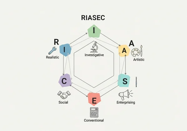 Rajah model Heksagon RIASEC Holland
