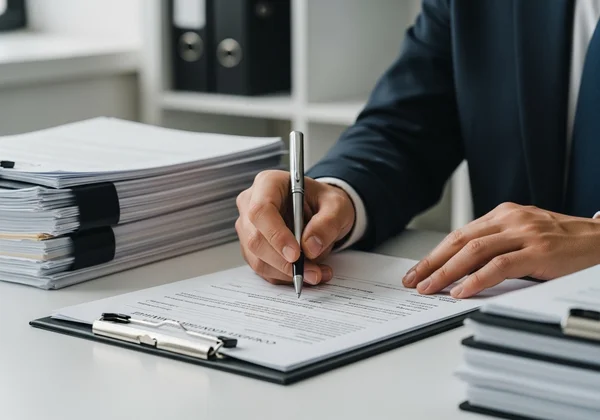 Person completing self assessment form